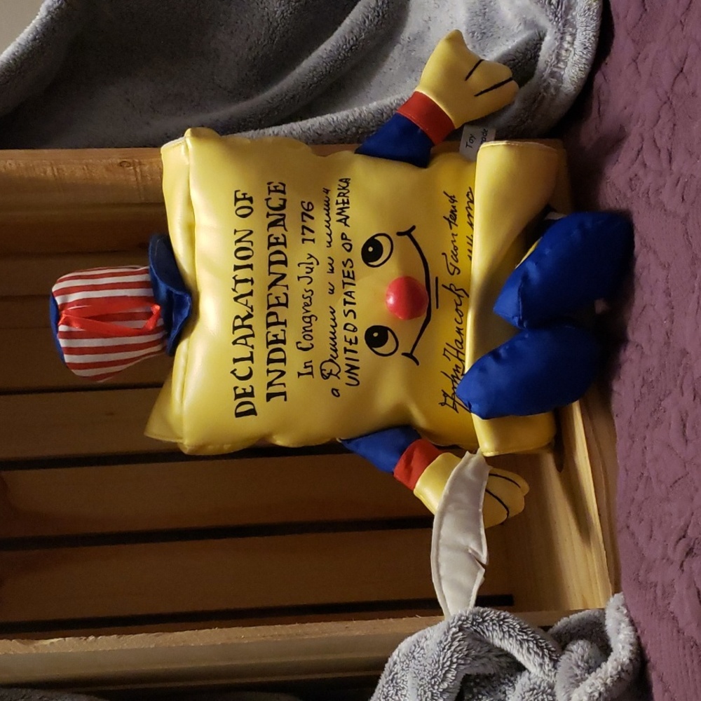 *Vintage* *Rare* Declaration of Independence John Hancock Toy Parade Plush